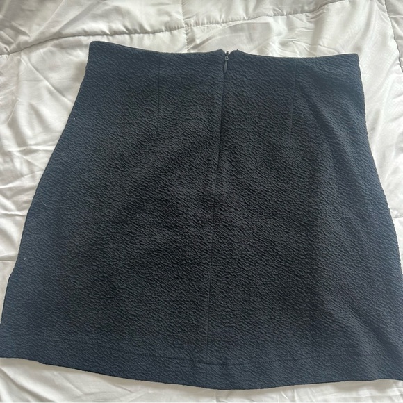 anthropologie maeve black button wrap skirt xxsmall - Picture 2 of 5